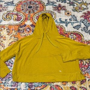 JoyLab Cropped Chartreuse Hoodie